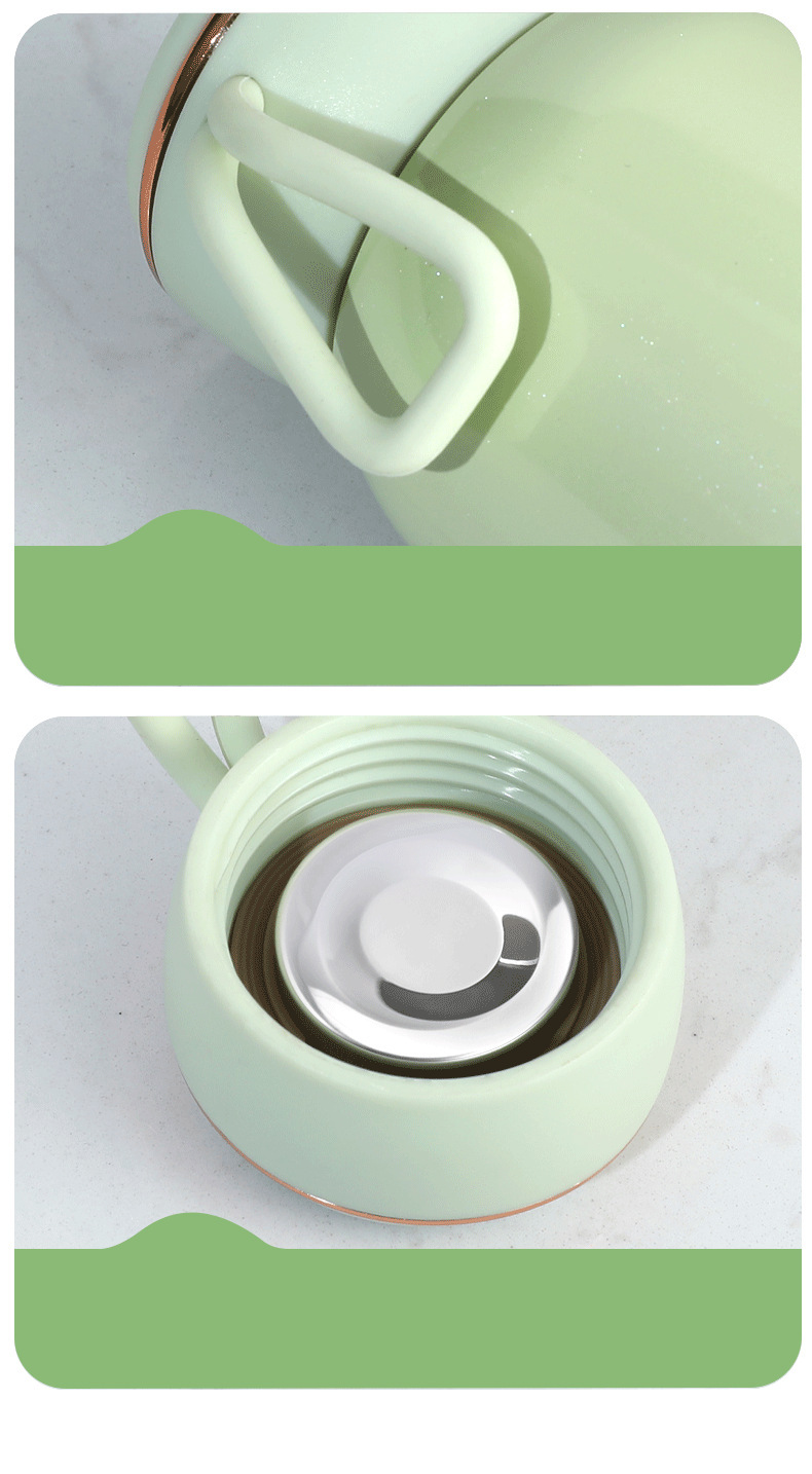 Titanium cup portable insulated cup for students and children, a cute slanted and cross-shaped 180ml insulated cup pic 16