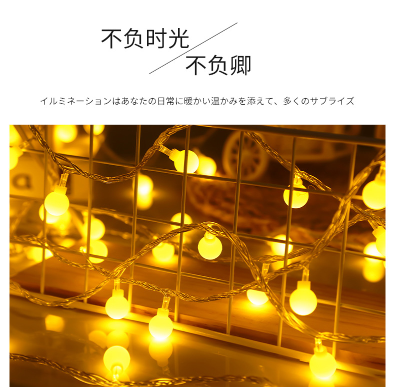 led圆球灯彩灯小灯串满天星星串灯ins少女卧室改造房间装饰灯批发详情1