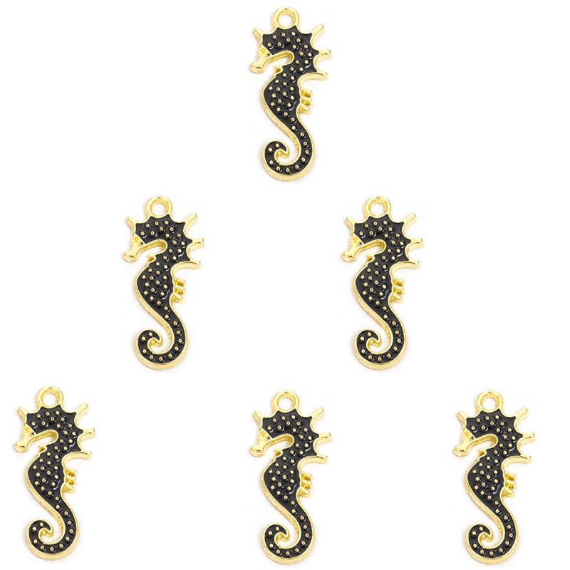 海马滴油合金挂件 海洋DIY饰品配件手链项链耳环钥匙链动物小吊坠详情14