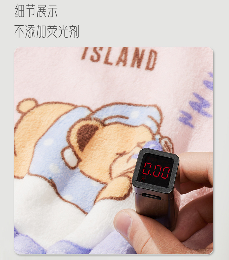 泰迪熊卡通干发帽女吸水速干包头帽子洗头干发巾浴帽睡帽泰迪联名详情10