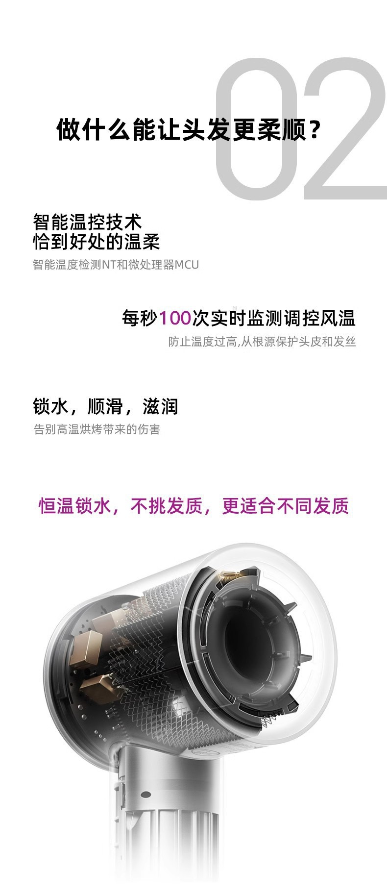 严选现货吹风机大风力电吹风高速负离子华强北吹风筒不伤发某森详情33