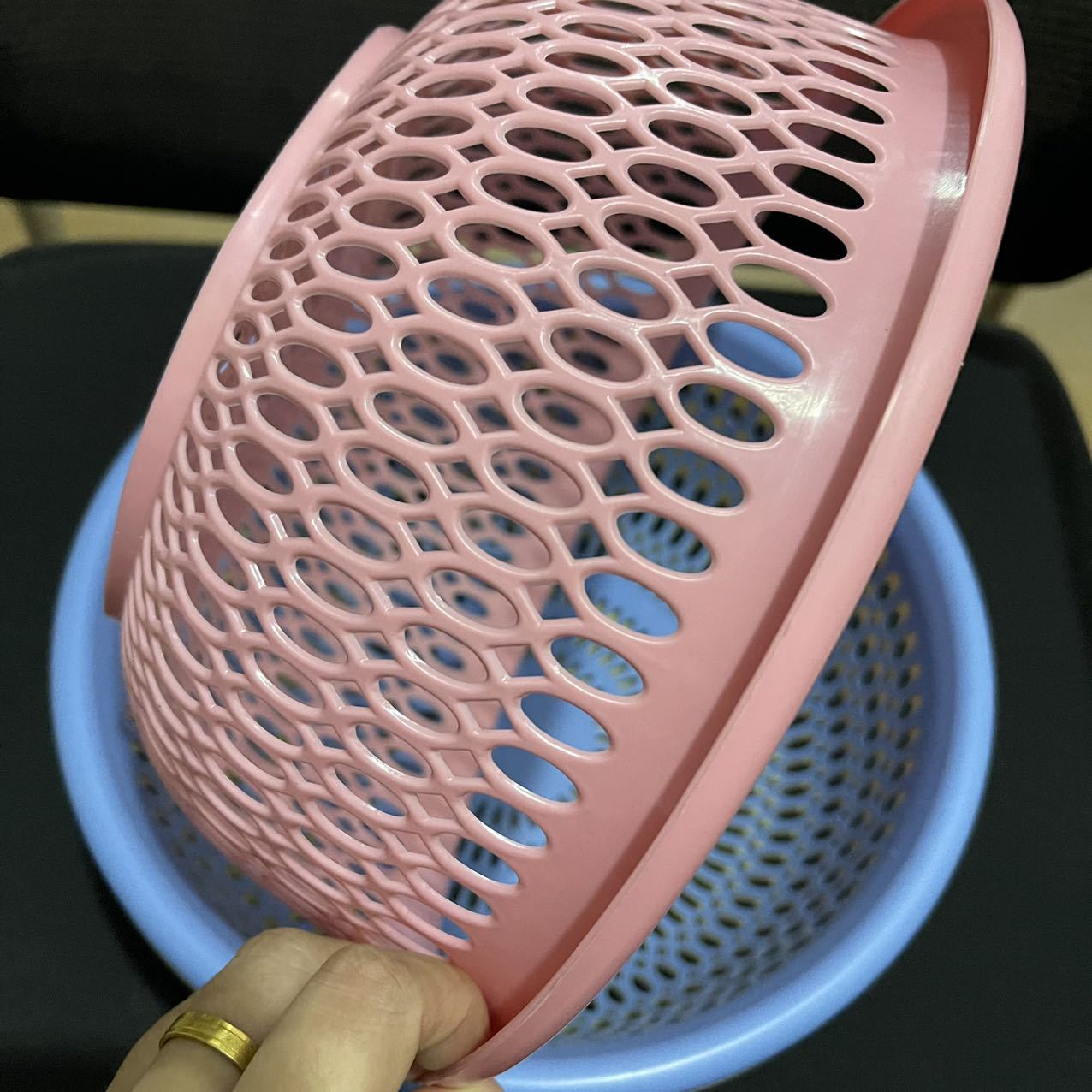 【 Zone 1-8 】8632 draining basket 320 per box, 8632 draining basin, plastic set, fruit washing basin, sink, Storage basket, Tableware, vegetable washing basin, vegetable basket pic 5