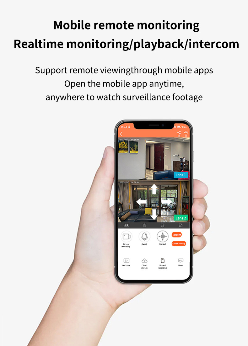 跨境双镜头监控摄像头全景夜视高清家用无线WiFi摄像机联动摇头机详情34