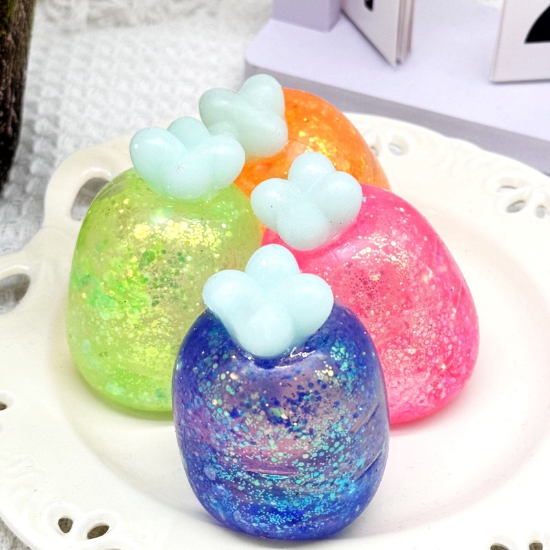 Easter Four-color maltose radish Mini Kneading Fun Aurora Gold Powder Stress-relieving Toy, a new and unique toy for children pic 3