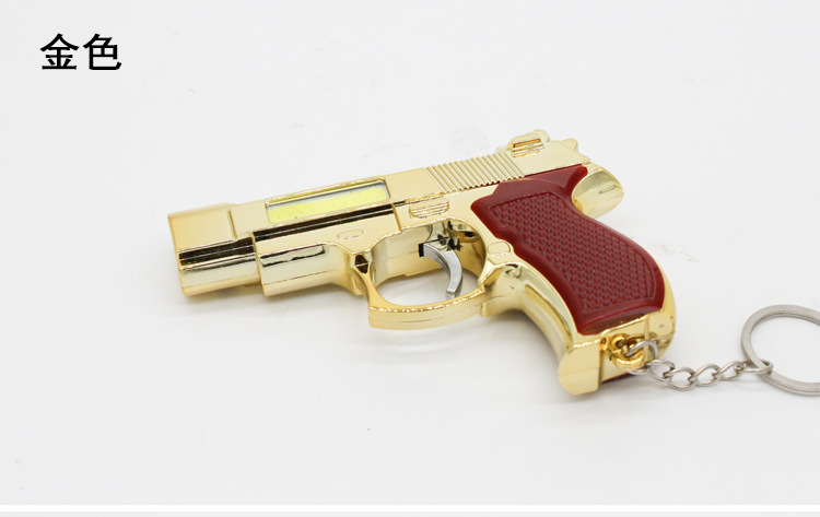 迷你玩具小枪多功能二合一红外线激光+钥匙扣LED小手电筒详情8