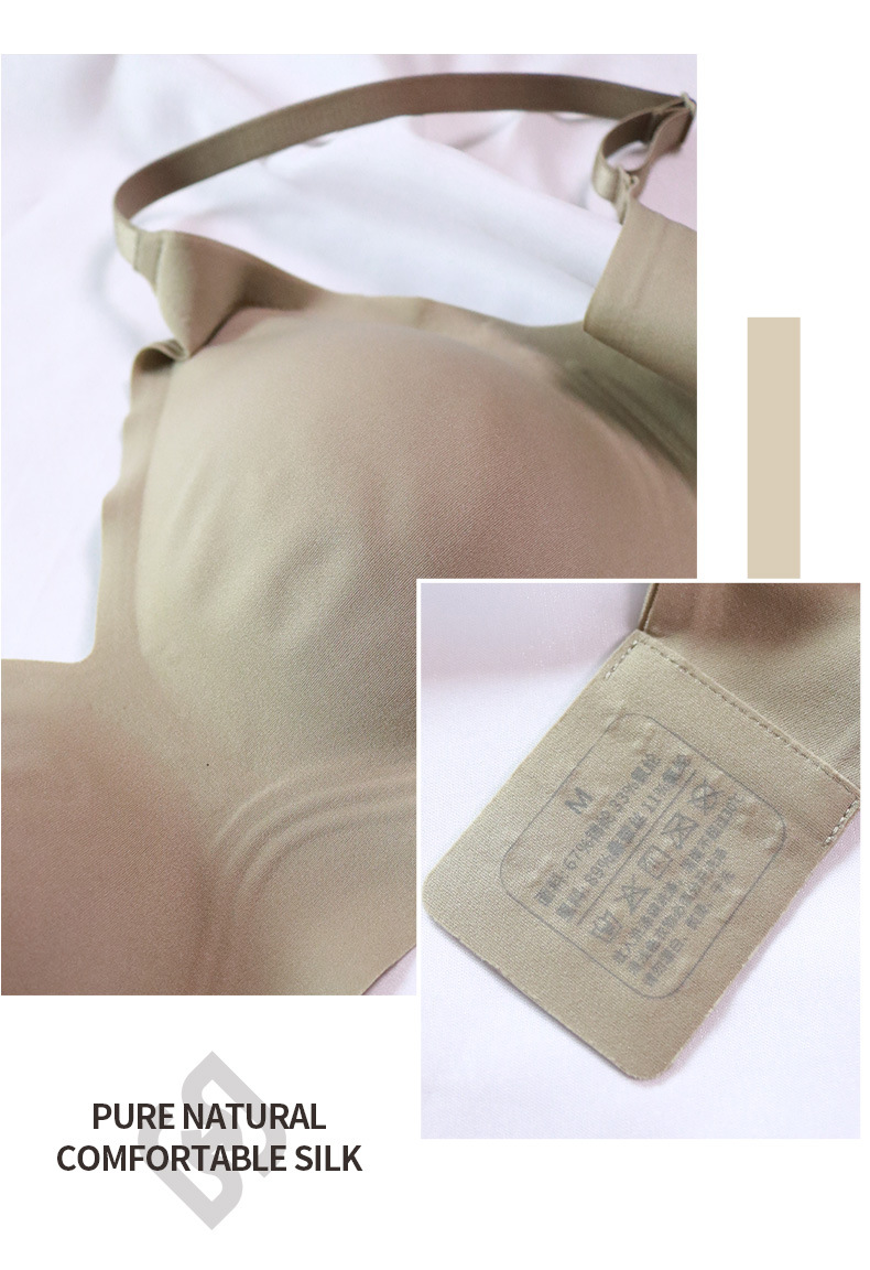 Hao Sang Yuan Mulberry Silk Bra without underwire, sexy silk fabric, comfortable and refreshing silk underwear S164 pic 18