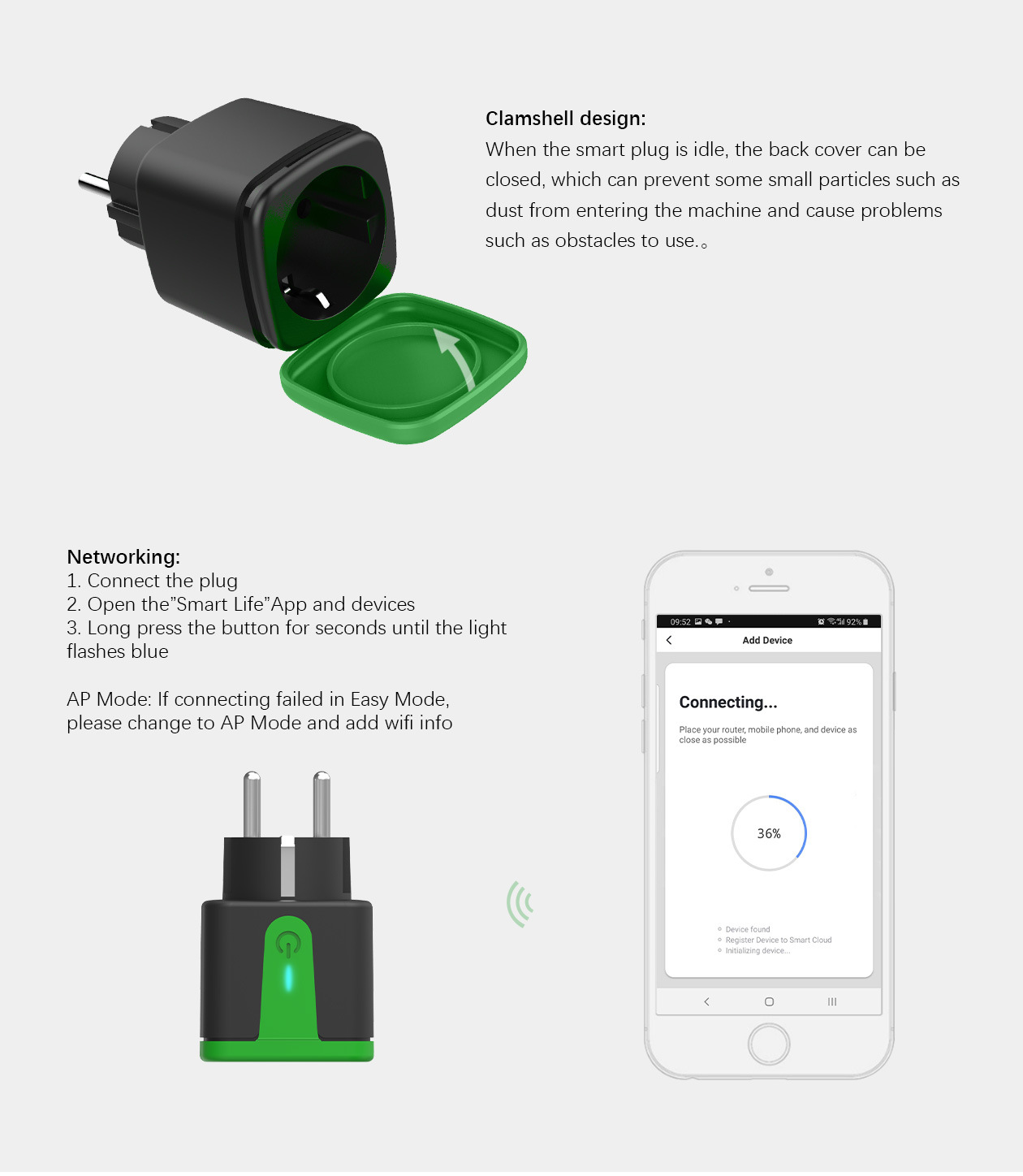 Video -Fi розетка 16A поддерживает Google Assistant Amazon Alexa мониторинг энергии pic 5
