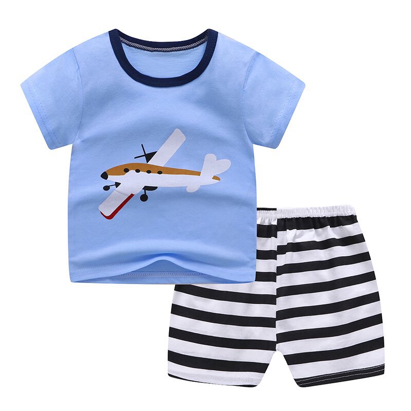 Wholesale of T-shirts for children aged 0-5, summer infants and toddlers, boys and girls, baby cotton short-sleeved shirts and shorts, baby half-sleeved shirts pic 10