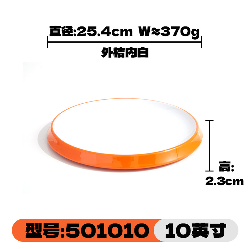Round melamine tableware, cold dishes, commercial hotel restaurant trays, flat plates, round restaurants, hot pot restaurants, food grade A5 pic 7