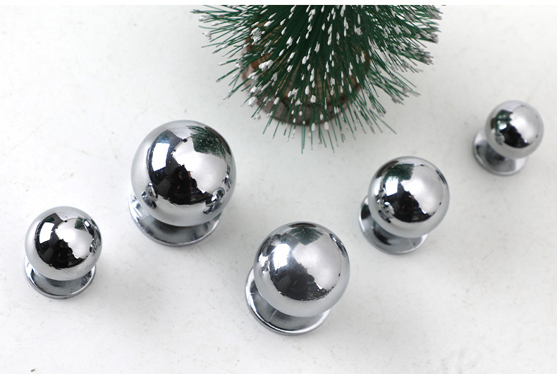 鸽子蛋椭圆抽屉单孔拉手北欧金色亮光黑色橱柜衣柜家具圆形小拉手详情31