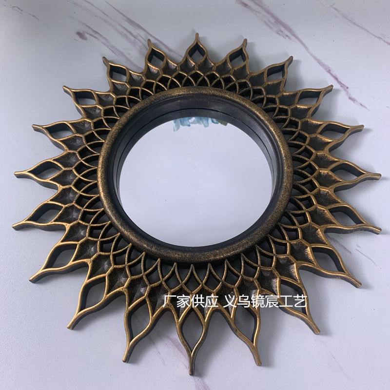 European-style sunglasses, wall-mounted mirrors, living room, bathroom, dining room, home decoration and arrangement, entrance hall, wall decoration mirrors pic 3