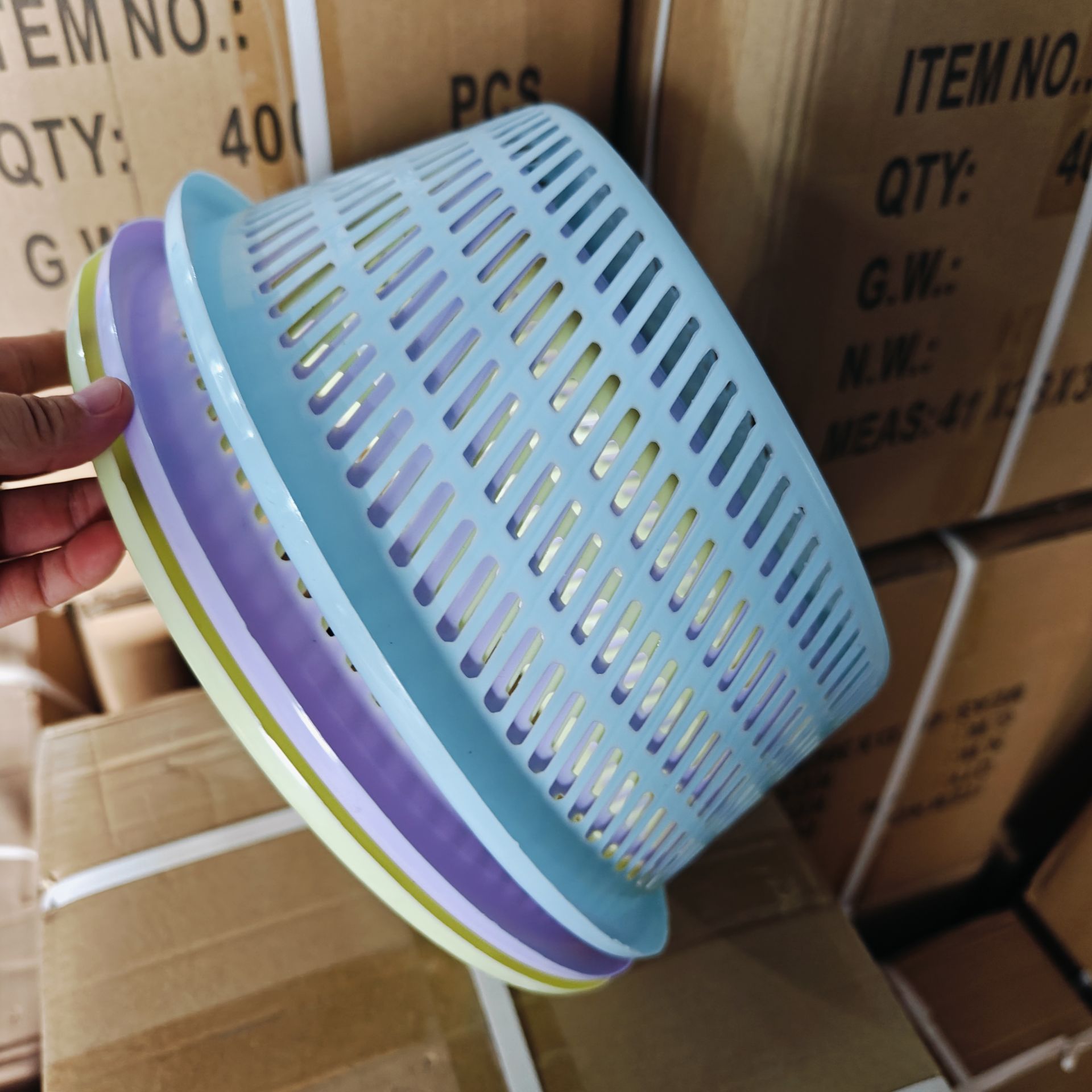 【 Office 】 Pu 612 vegetable basket 200 yuan per box, 612 large dark-colored vegetable basket, draining basket, large basket, basket 2 yuan, wholesale store supply pic 4