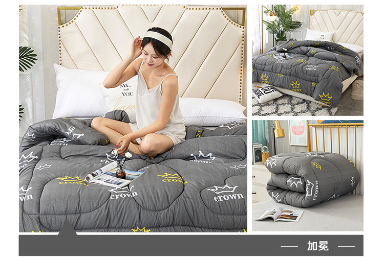 Wholesale of spring and autumn quilts, thickened and warm winter quilts, and single and double student winter quilts for all four seasons pic 24