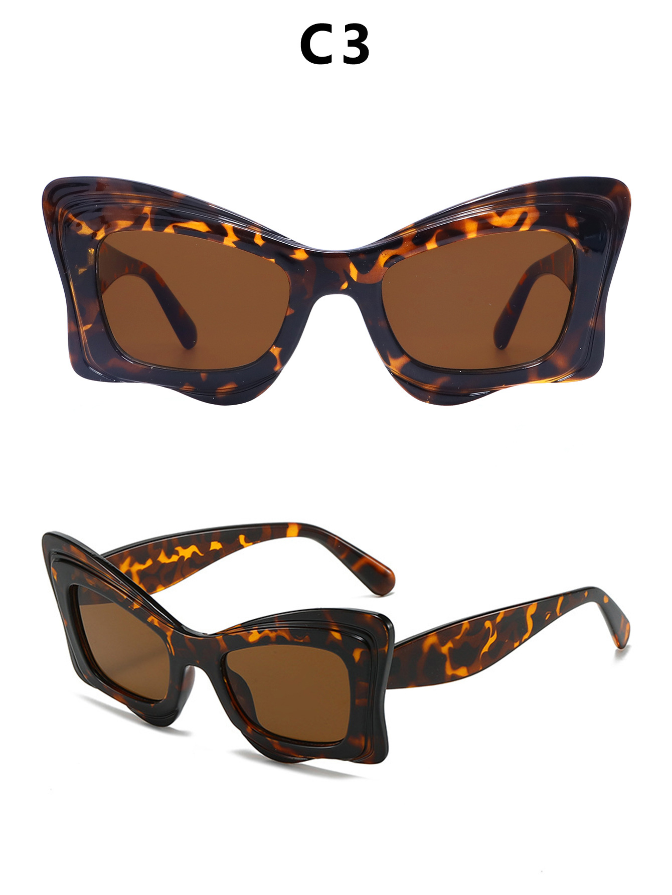 2024新款女士猫眼墨镜女个性防紫外线女款太阳眼镜时尚跨境太阳镜详情12