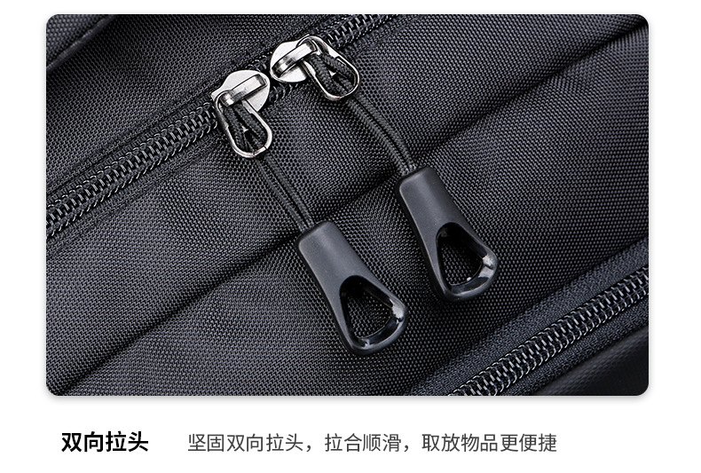 双肩背包男士黑色跨境双肩背包笔记本电脑包定 制LOGO双肩包厂家详情18