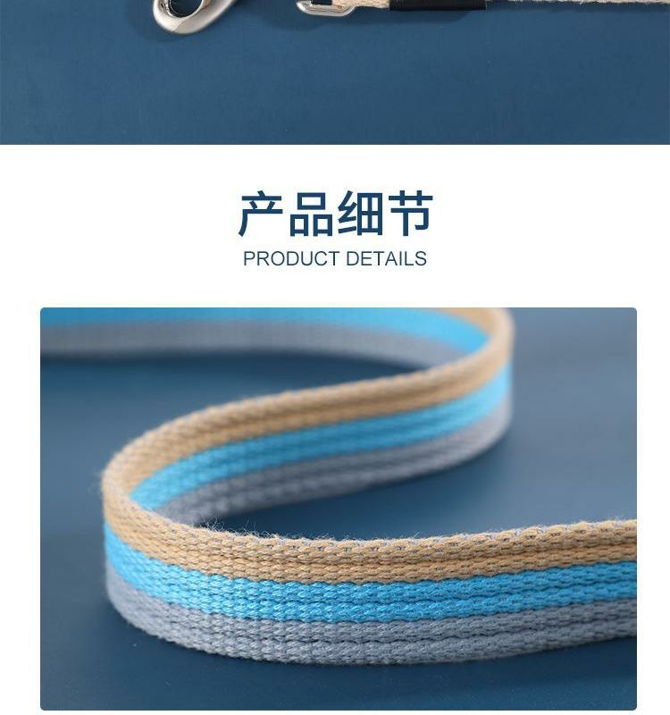 宠物帆布牵引绳加长加厚牵狗绳金毛拉布拉多中大型犬外出遛狗绳详情8
