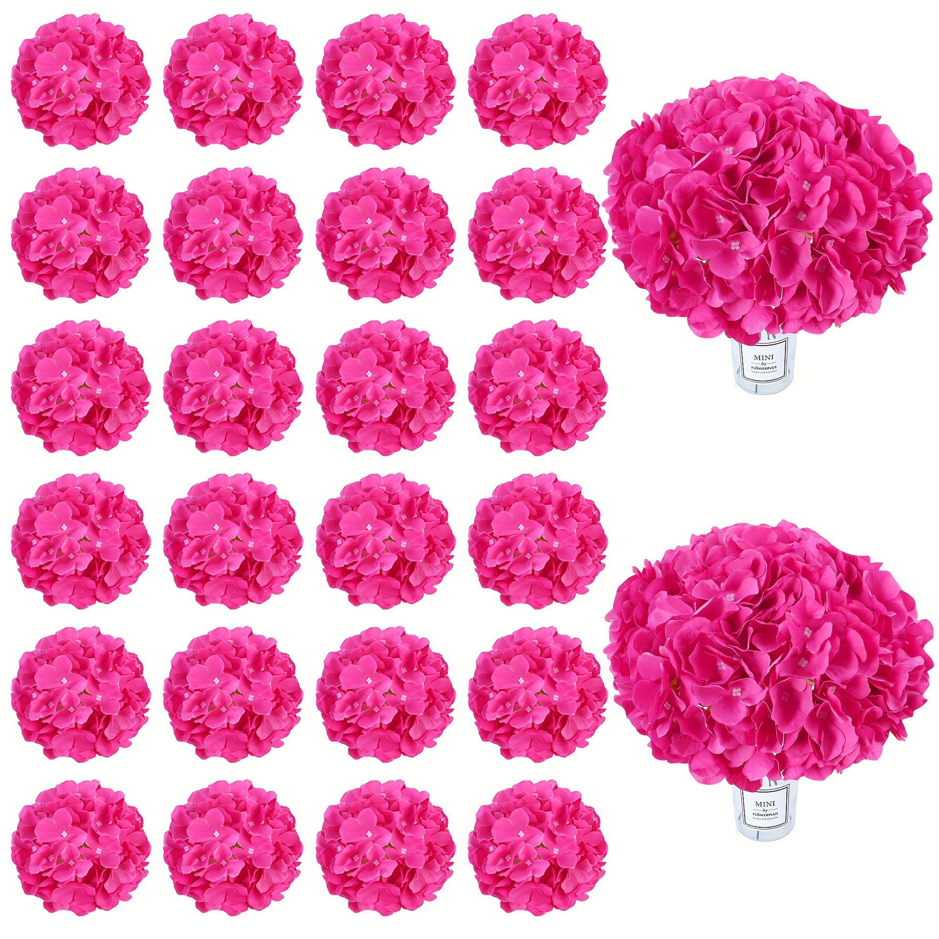 亚马逊热卖仿真花大绣球花头花朵婚庆装饰插花装饰婚礼吊顶Temu代详情11