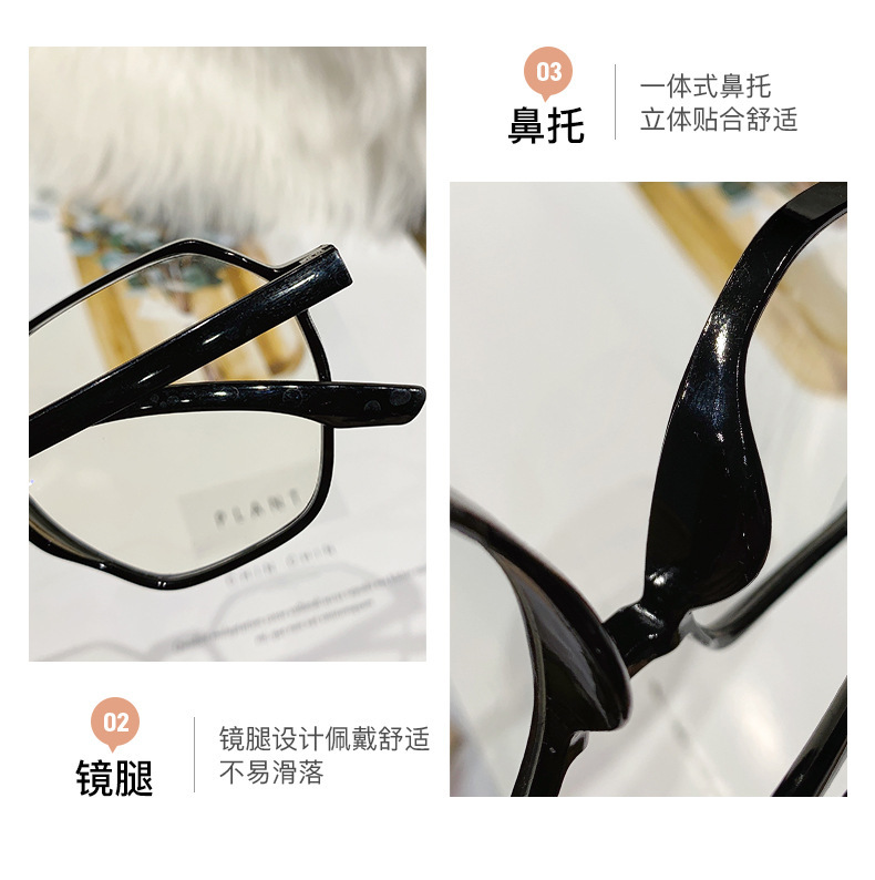 2023 nuevo anti-blu-ray gafas de lectura para hombres influencers polígono moda elegante mamá gafas de lectura para mujeres fabricantes al por mayor pic 7