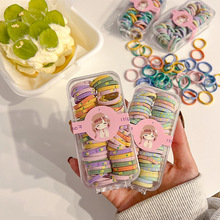 高弹力皮筋发圈 黑色三合一连接头绳扎头发女发饰厂家直销详情83