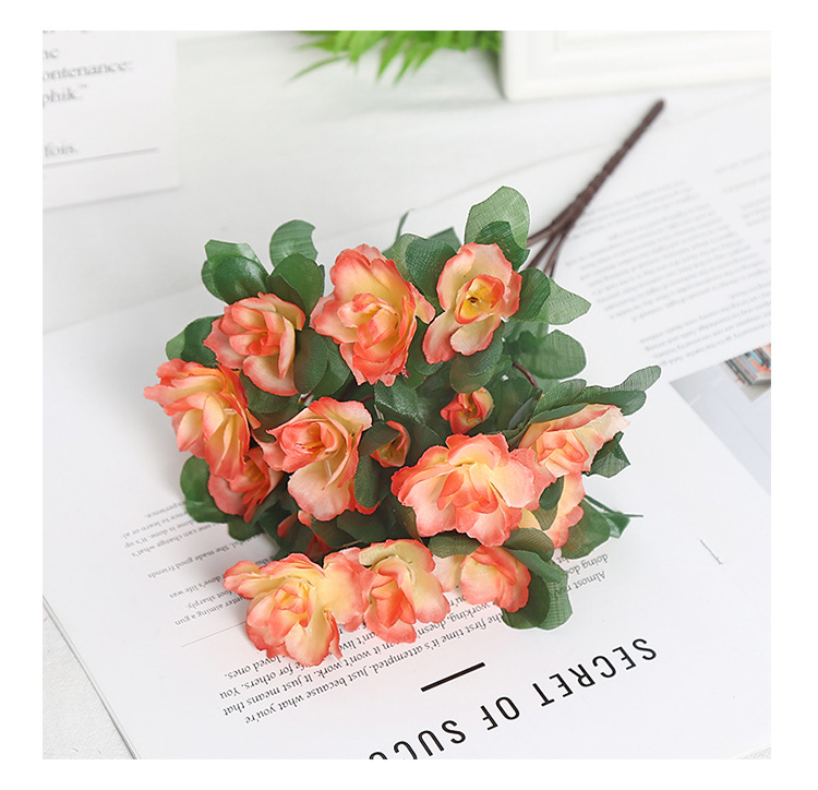 杜鹃花仿真花假花婚礼客厅装饰场景布置艺术插花户外工程办公文化仿真园艺玫瑰摆件详情13