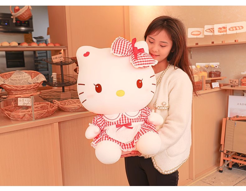 hellokitty plush toy, Hello Kitty birthday gift, large throw pillow pic 17