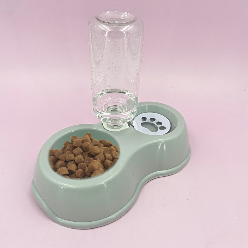 不锈钢狗狗饭碗 猫碗狗碗双碗防打翻宠物碗狗碗卡通猫粮碗饮水碗详情20