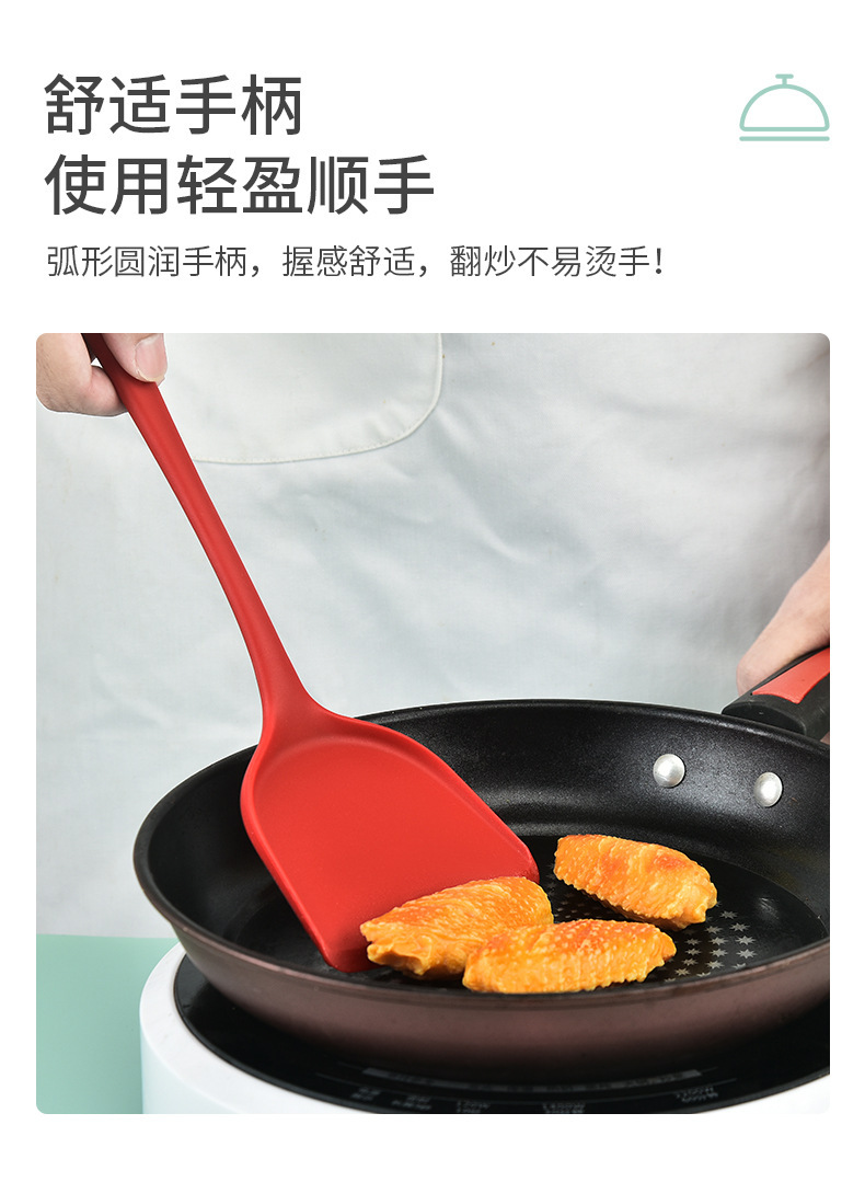 硅胶锅铲不粘锅专用铲子轻便家用炒菜铲子经典款中式锅铲厨房用具详情5