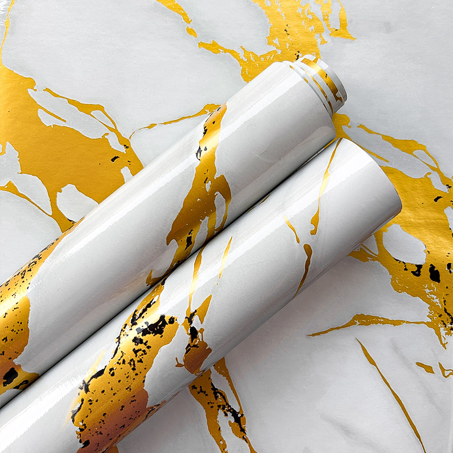 Cross-border exclusive Gilt Marble-patterned wallpaper for home decoration building materials background wall Gilt Marblewallpaper pic 8