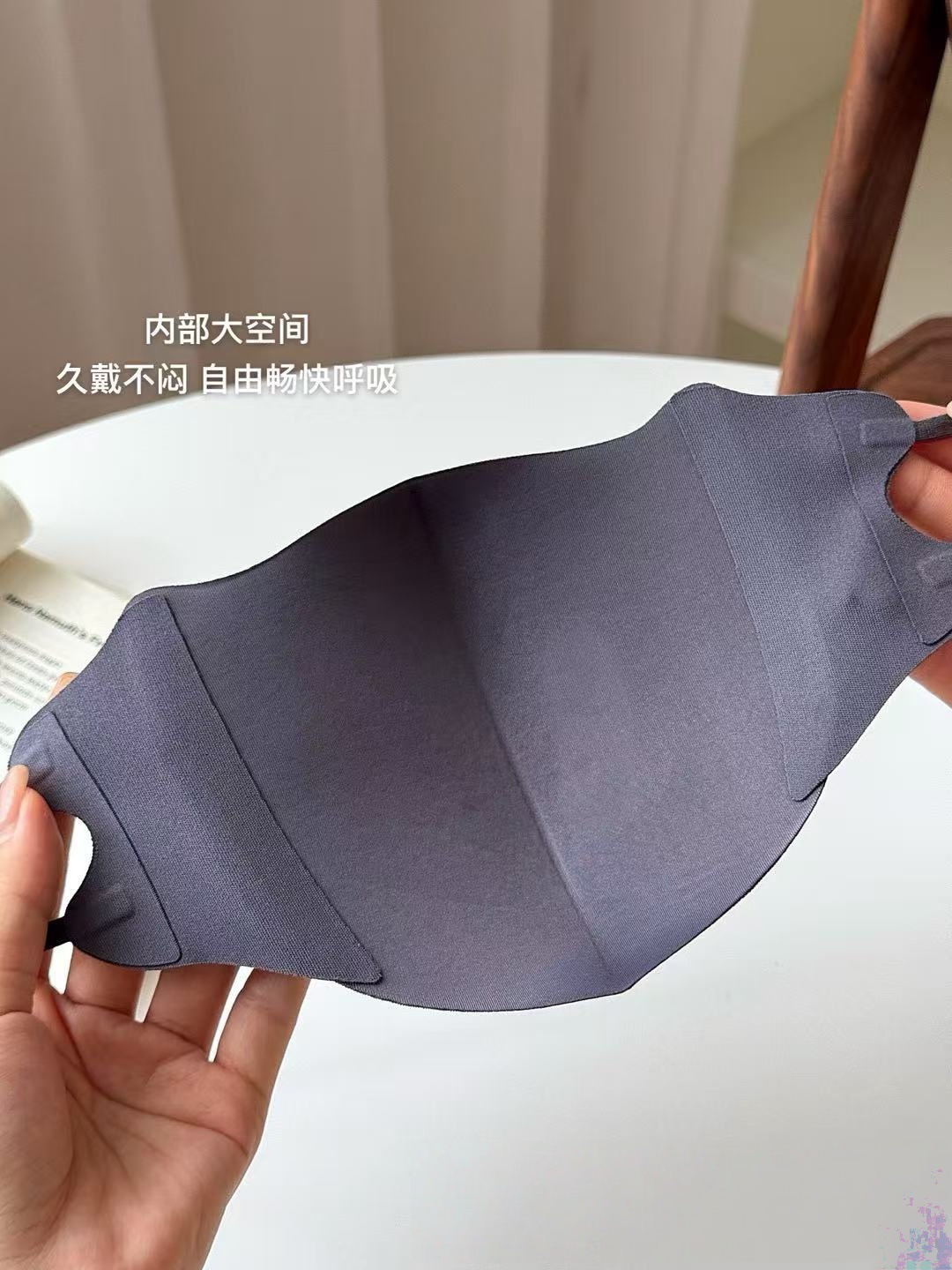 新款美拉德秋冬款口罩防风防尘立体防晒可调节耳绳挂耳式无痕面罩详情4