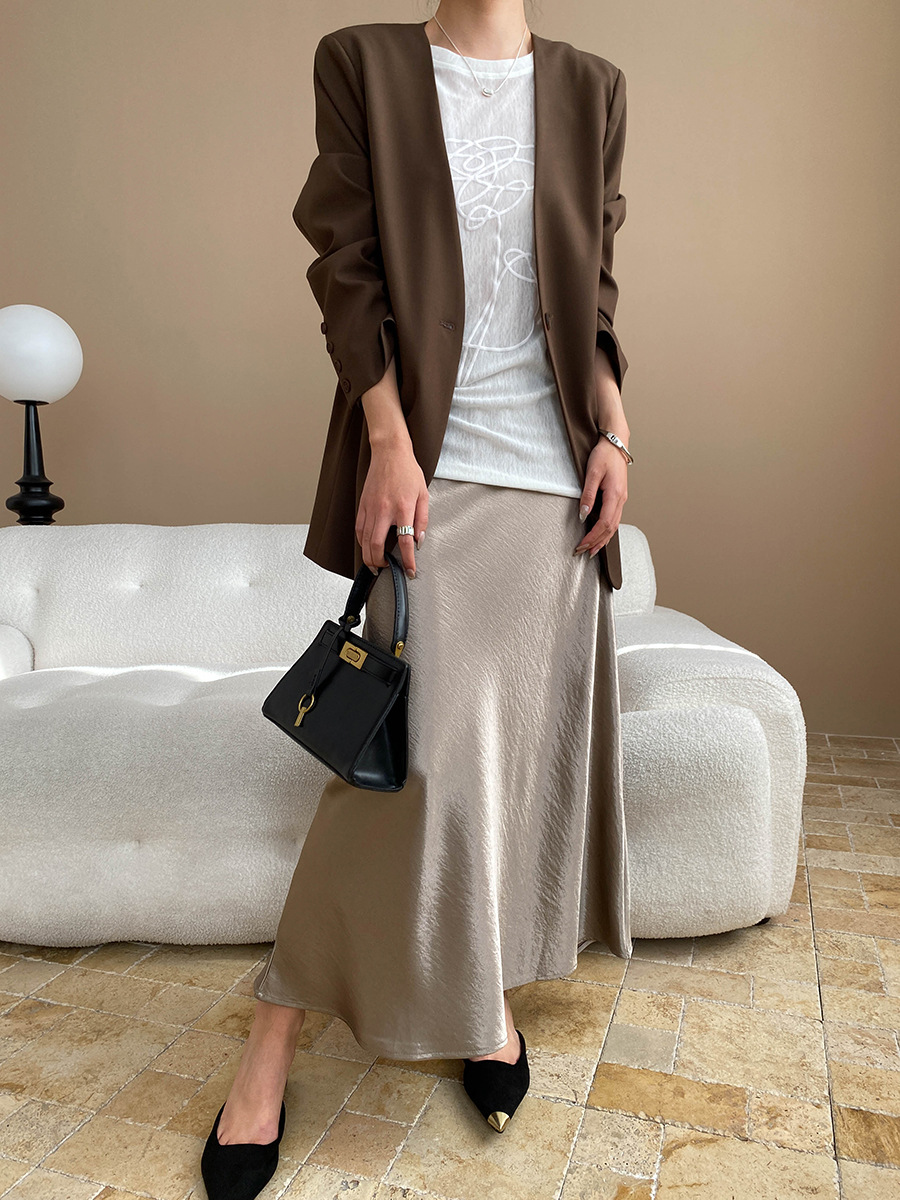 司南 早春新款 艺术感立体发泡感圆领微透防晒罩衫T恤 SN6876详情46