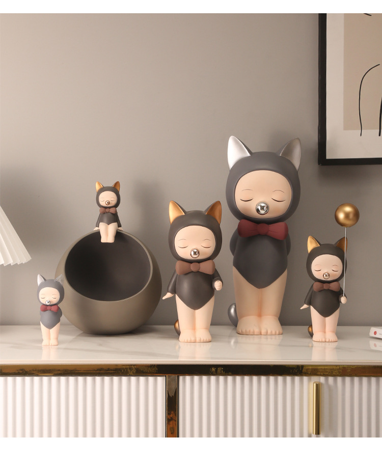 创意可爱少女心桌面猫女孩摆件办公室家居装饰品创意生日礼物女生详情17
