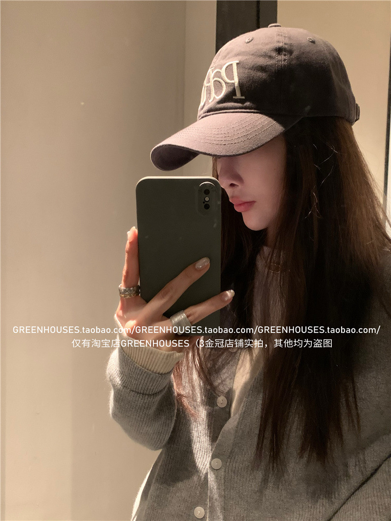 美式复古休闲百搭刺绣鸭舌帽子女韩版遮阳显脸小大头围棒球帽男潮详情14