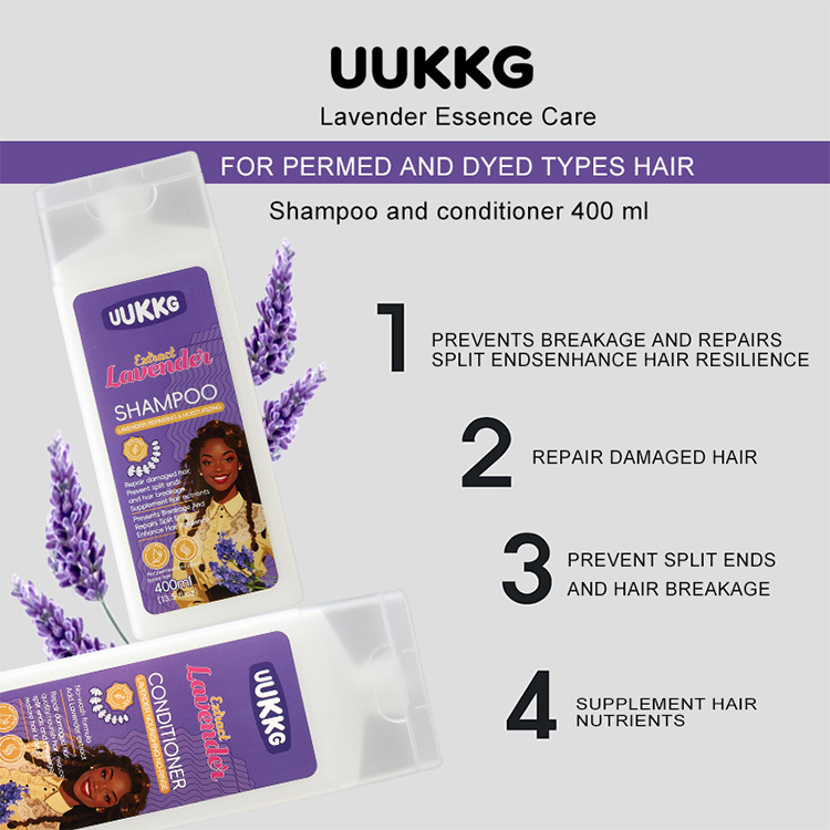 UUKKG 玫瑰洗发水 免洗护发素套盒400ml 修护发质两瓶装 跨境专供详情4