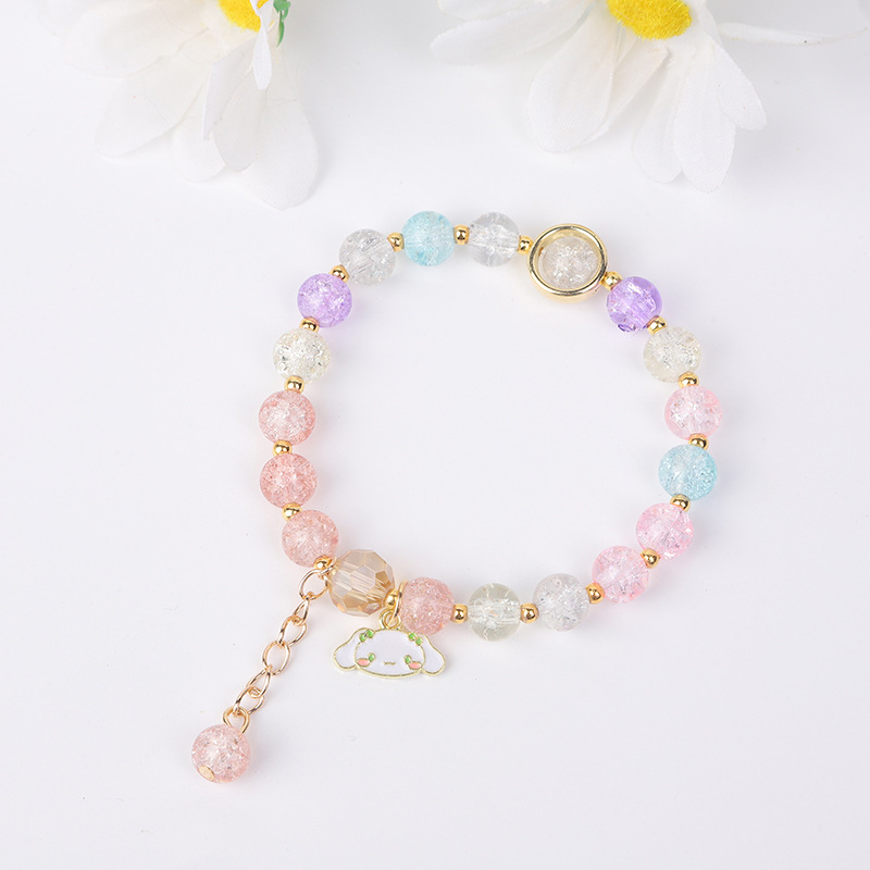 爆花水晶手链三丽欧系列少女韩版首饰库洛米朵闺蜜学生手串饰ins详情10