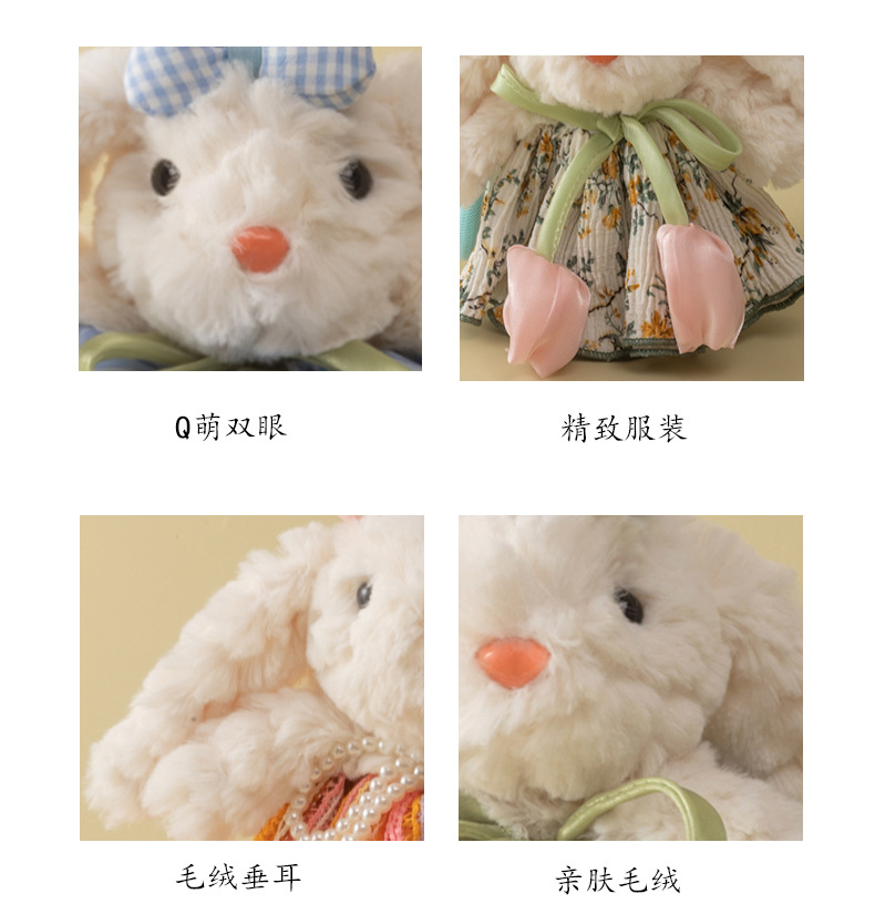 Cartoon Bonnie Rabbit Blind box keychain, car key chain, genuine with logo, ear-hanging rabbit couple DIY bag pendant pic 7