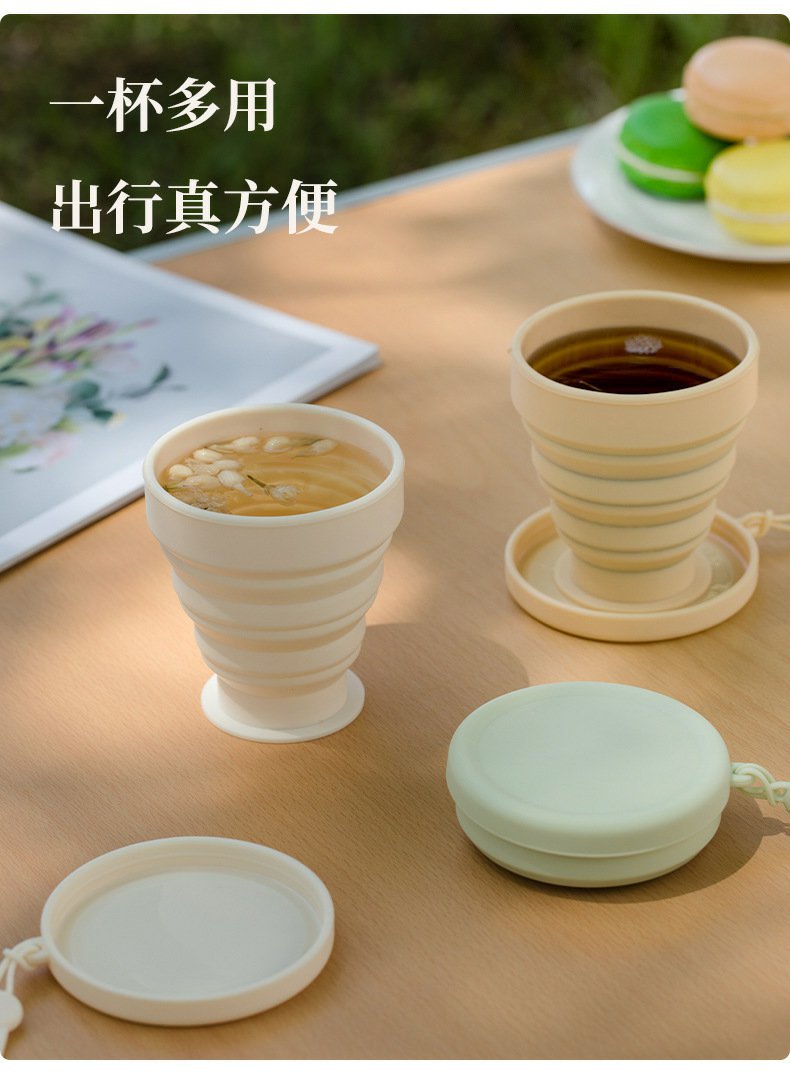 折叠水杯旅行漱口杯硅胶户外可伸缩旅游出差便携牙刷口杯压缩杯子详情6
