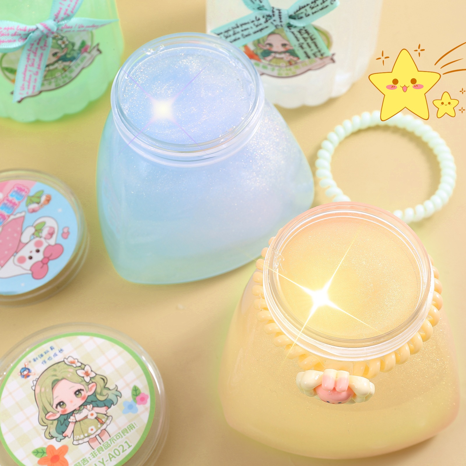 起泡胶炫彩女孩发泄减压抱抱奶 假 水 儿童小玩具拉伸性强史莱姆批发详情14