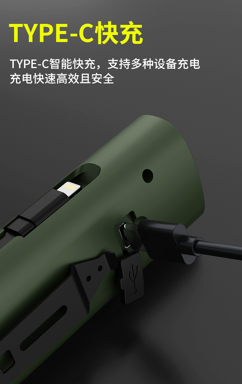 New cross-border LED bicycle light, outdoor night fishing, cycling with warning, multi-functional COB strong bald light pic 9