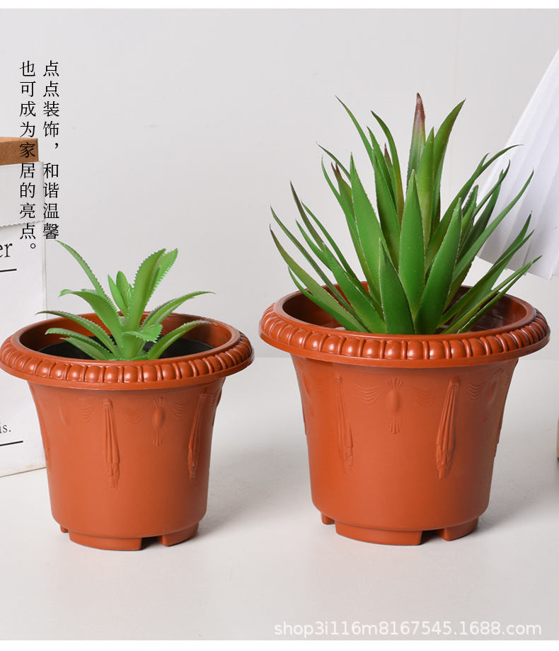 塑料花盆加仑盆加厚耐用绿萝水培植物种植盆栽种菜育苗圃基地批发详情6