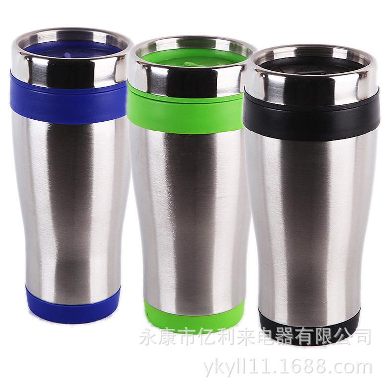 Foreign trade stainless steel double-layer 304 insulated cup, portable thickened coffee cup, car cup, large capacity with heat preservation pic 9