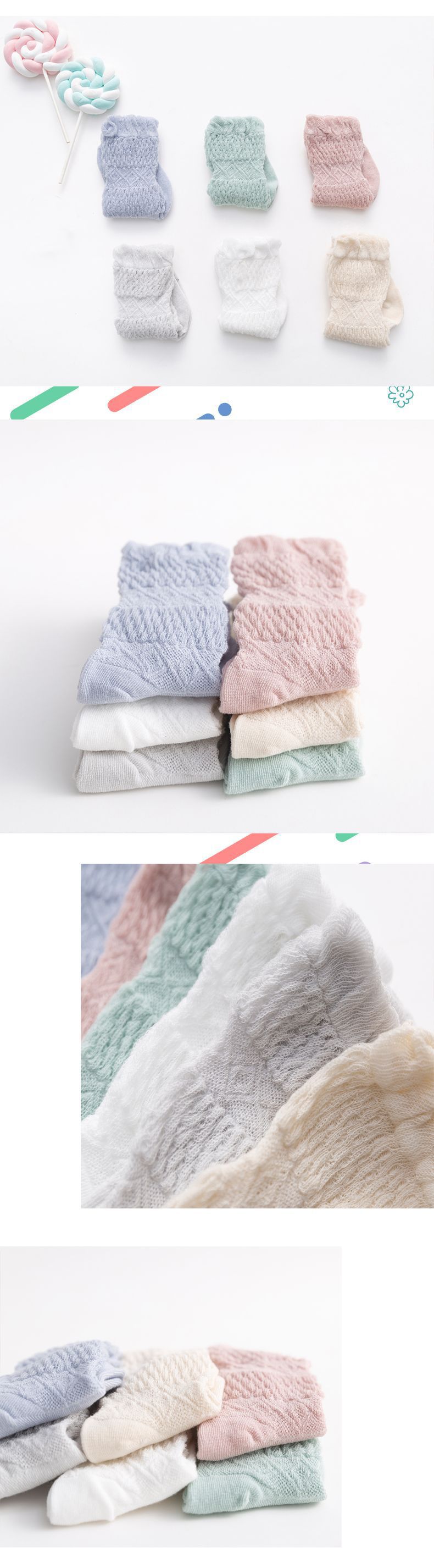 夏季薄款婴儿长筒袜男女宝宝网眼袜新生儿纯棉透气过膝袜高筒批发详情18