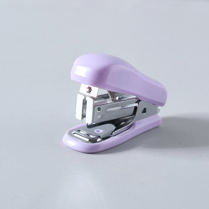 Macaron-colored No. 12 stapler, cute mini binding machine for student stationery, portable and effortless office stapler pic 11