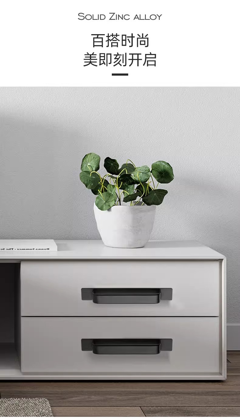 免打孔门拉手铝合金小把手木门窗户推拉门玻璃移门自粘贴抽屉橱柜详情7