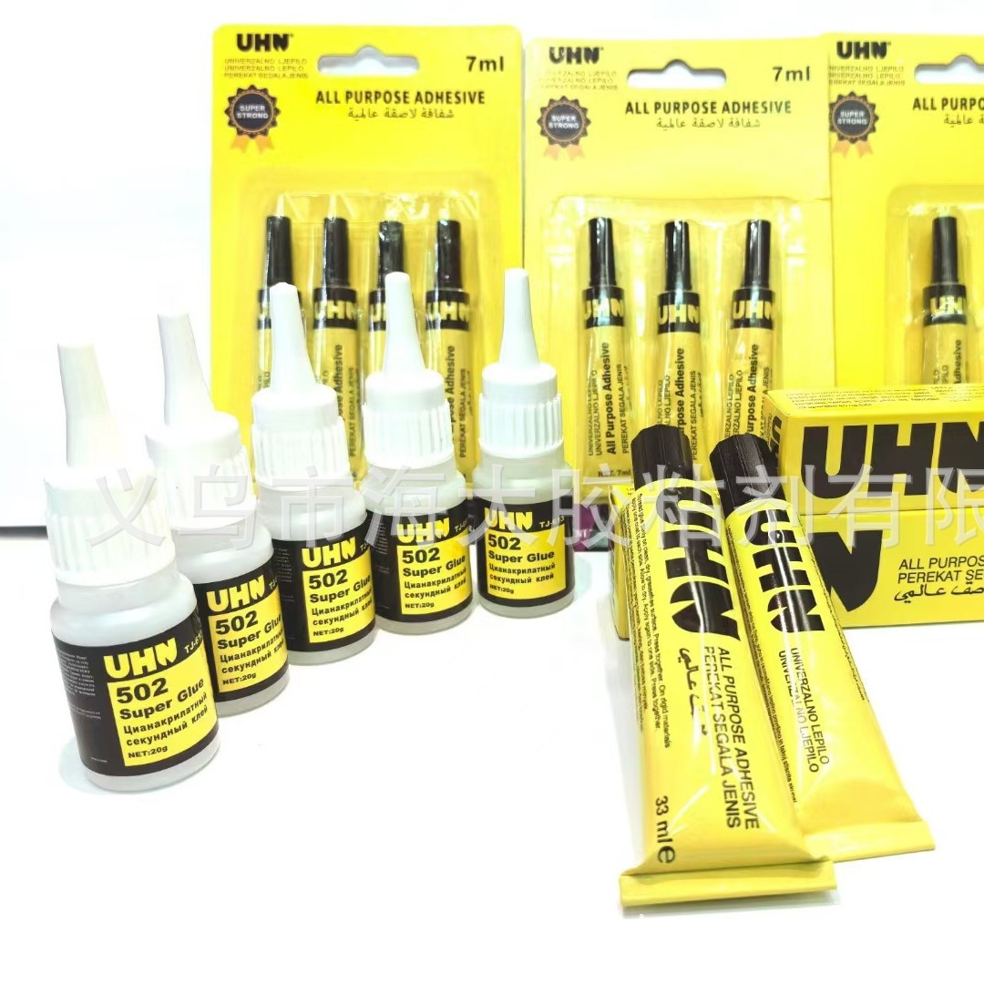 UHN 502 glue, 3-second instant strong adhesive for wood, metal and plastic pic 5