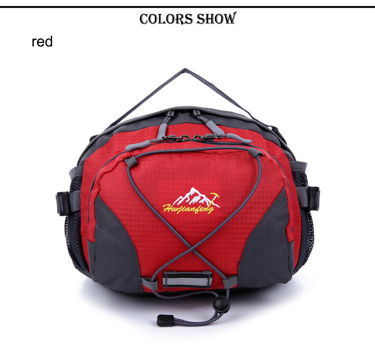 The manufacturer sells Korean-style outdoor hiking waist bags, casual handbags, and single-shoulder travel waist bags with reflective strap designs pic 24