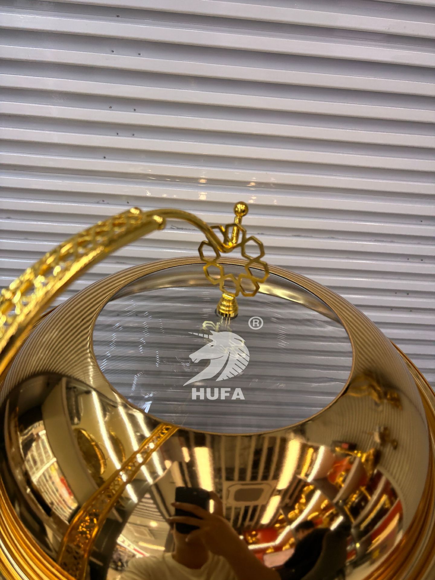 Cross-border luxury golden lace hanging stove, dining stove, alcohol stove, hotel insulated stove, Chafing Dish pic 15