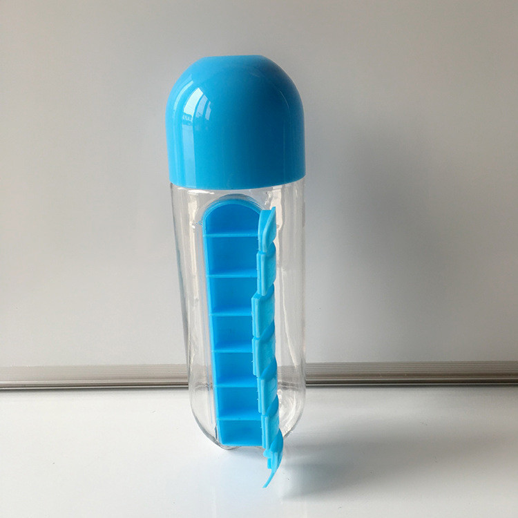 Multi-functional two-in-one creative water cup, medicine box, seven-day medicine box, 7-compartment outdoor portable water bottle, medicine box, cup pic 17