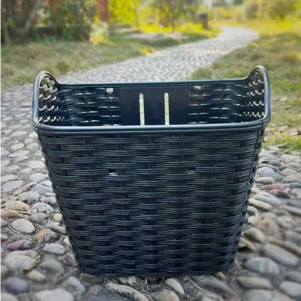 通勤自行车编织车筐电动车公路车车篓通用骑行配件车篮子加厚前筐详情16