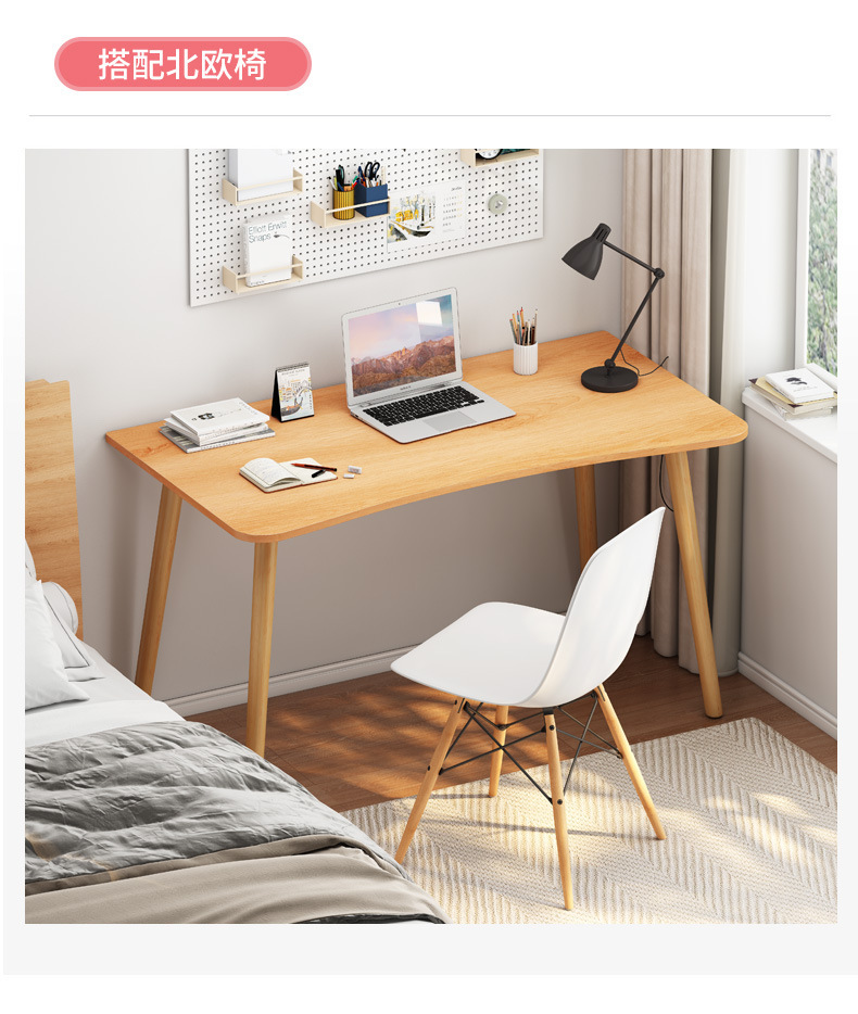Simple desk, simple bedroom small table, rental house study writing desk, simple office desktop computer desk pic 11