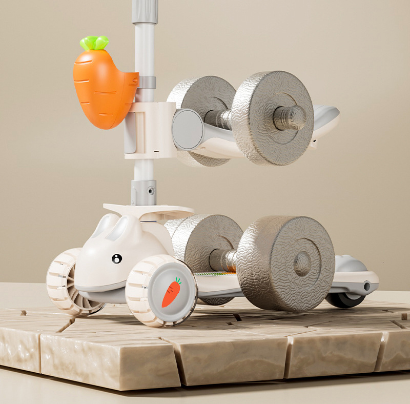 多功能儿童滑板车可坐可滑行一键折叠踏板车带音乐灯光玩具滑行车详情21